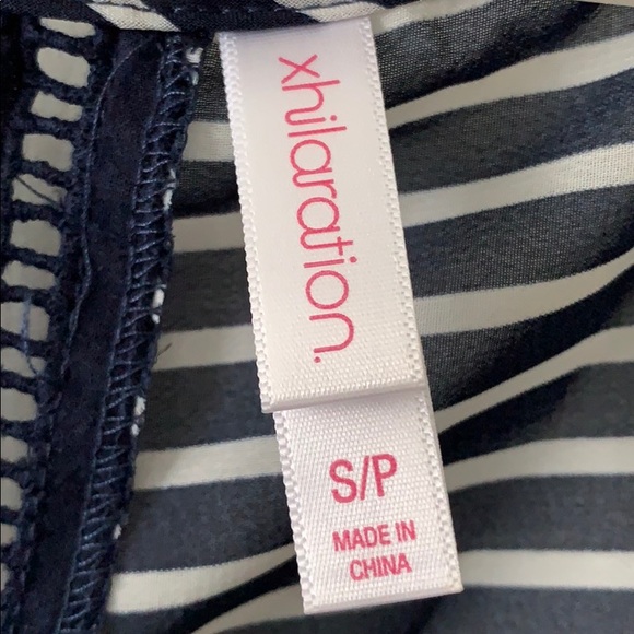 navy blue and white striped top - Picture 5 of 5